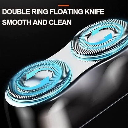 Mini Shavers for Men, Washable Double Head